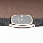 Vacheron Constantin Automatic Matt Black Sigma Dial Ultra-Thin  TV Case 18K White Gold Ref. 2196 from 1970s