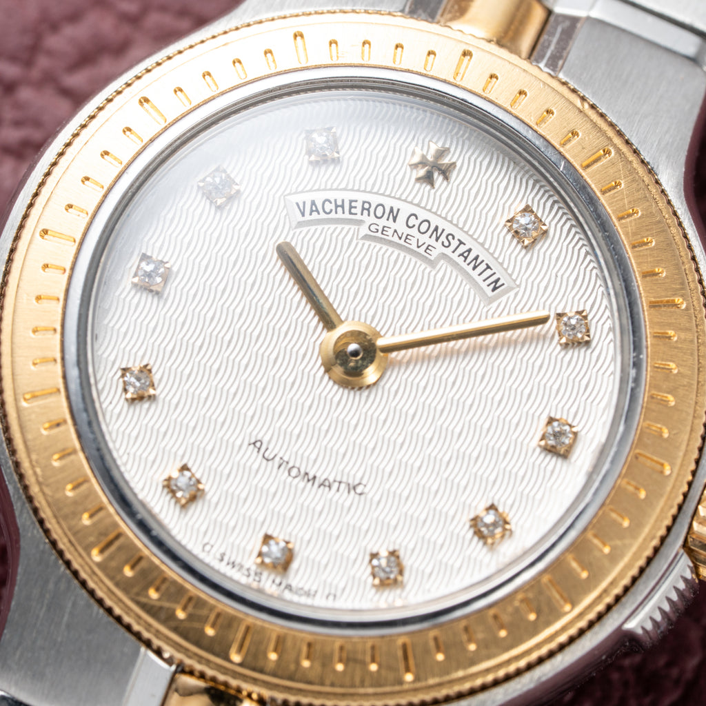 Vacheron Constantin Phidias Automatic Lady Diamond Dial Gold Steel Ref 12020 from 1990s