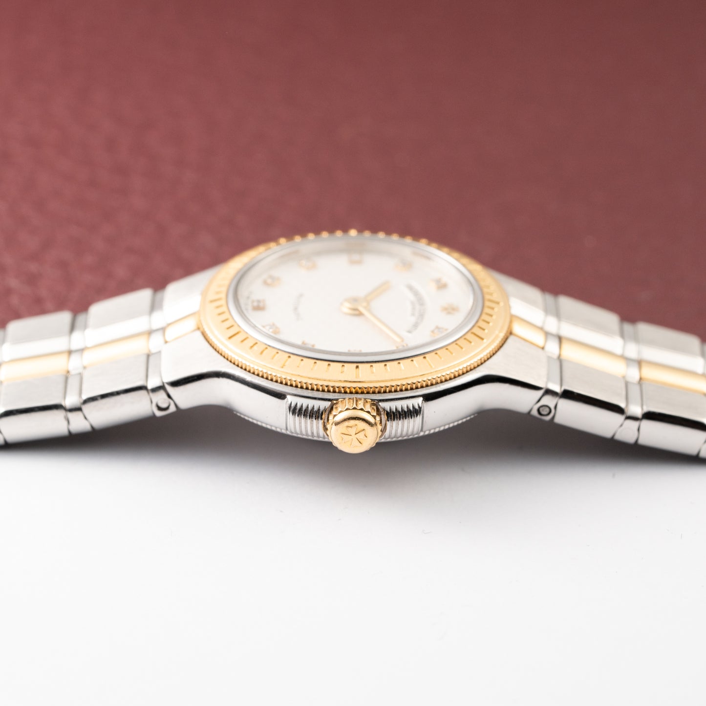 Vacheron Constantin Phidias Automatic Lady Diamond Dial Gold Steel Ref 12020 from 1990s