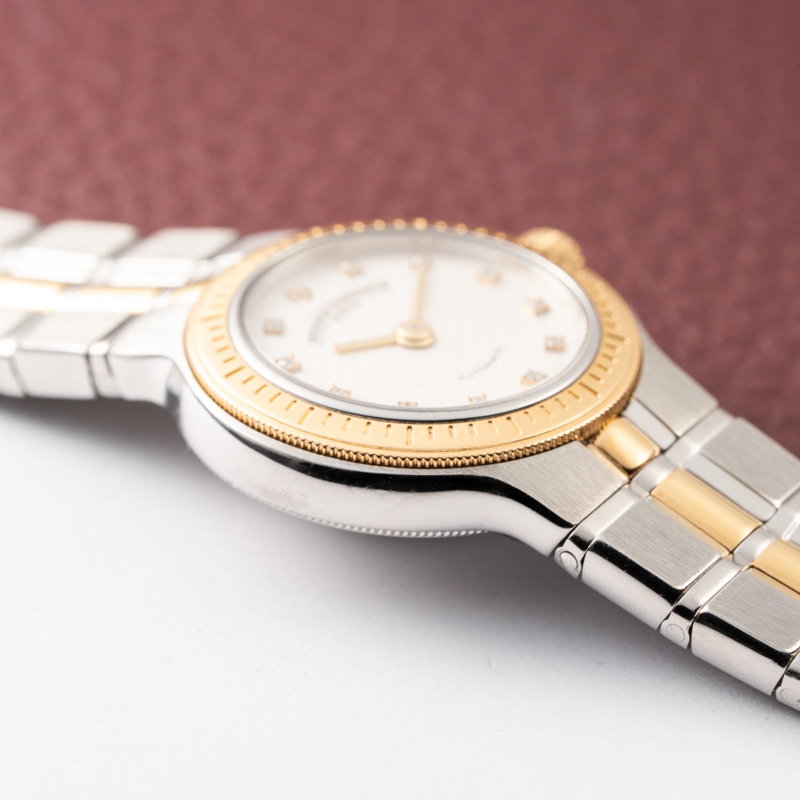 Vacheron Constantin Phidias Automatic Lady Diamond Dial Gold Steel Ref 12020 from 1990s