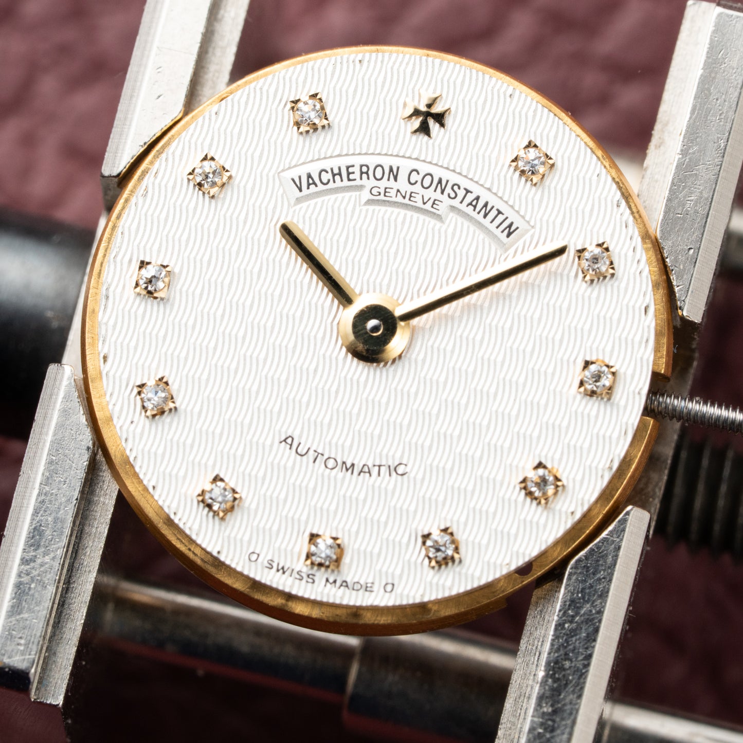 Vacheron Constantin Phidias Automatic Lady Diamond Dial Gold Steel Ref 12020 from 1990s