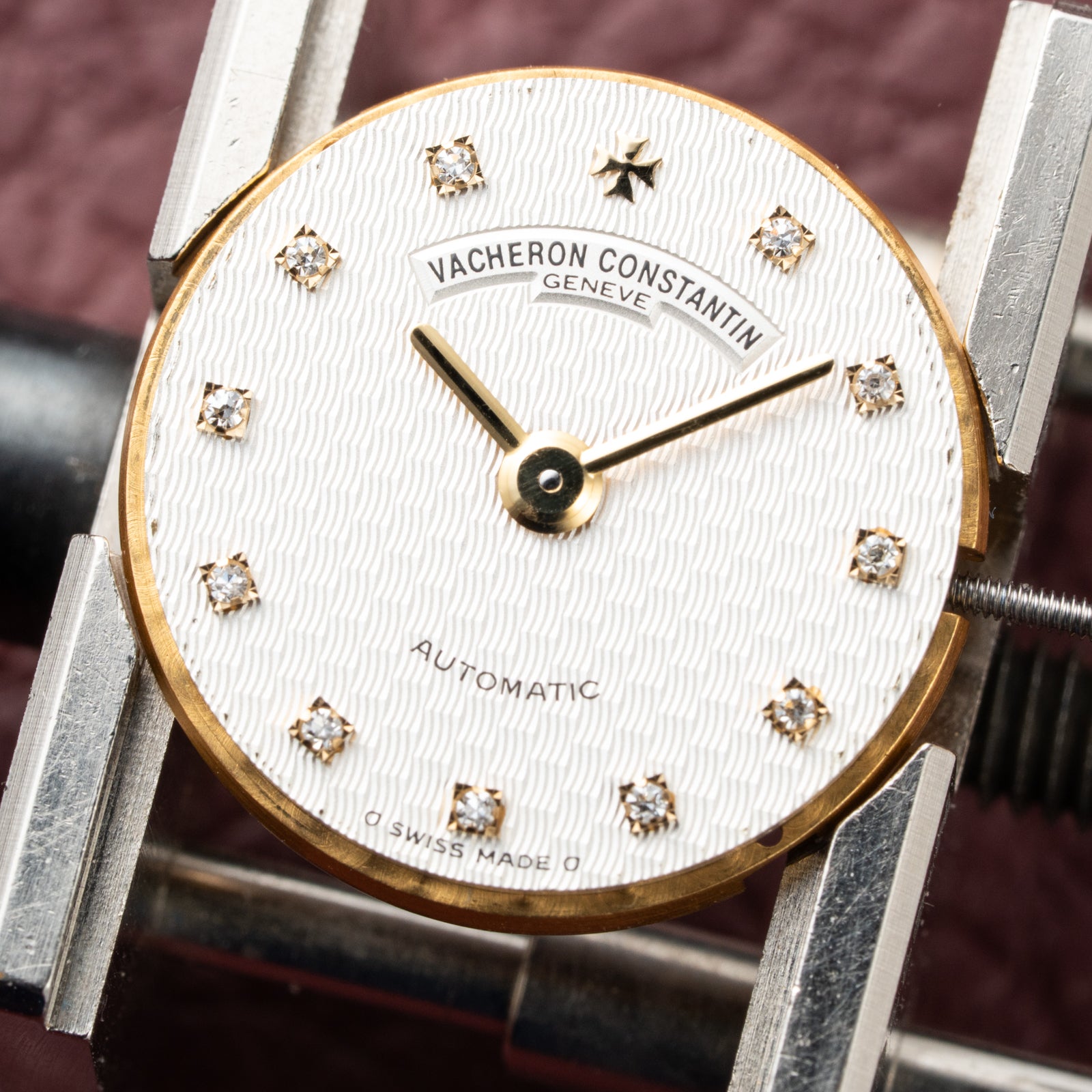 Vacheron Constantin Phidias Automatic Lady Diamond Dial Gold Steel Ref 12020 from 1990s