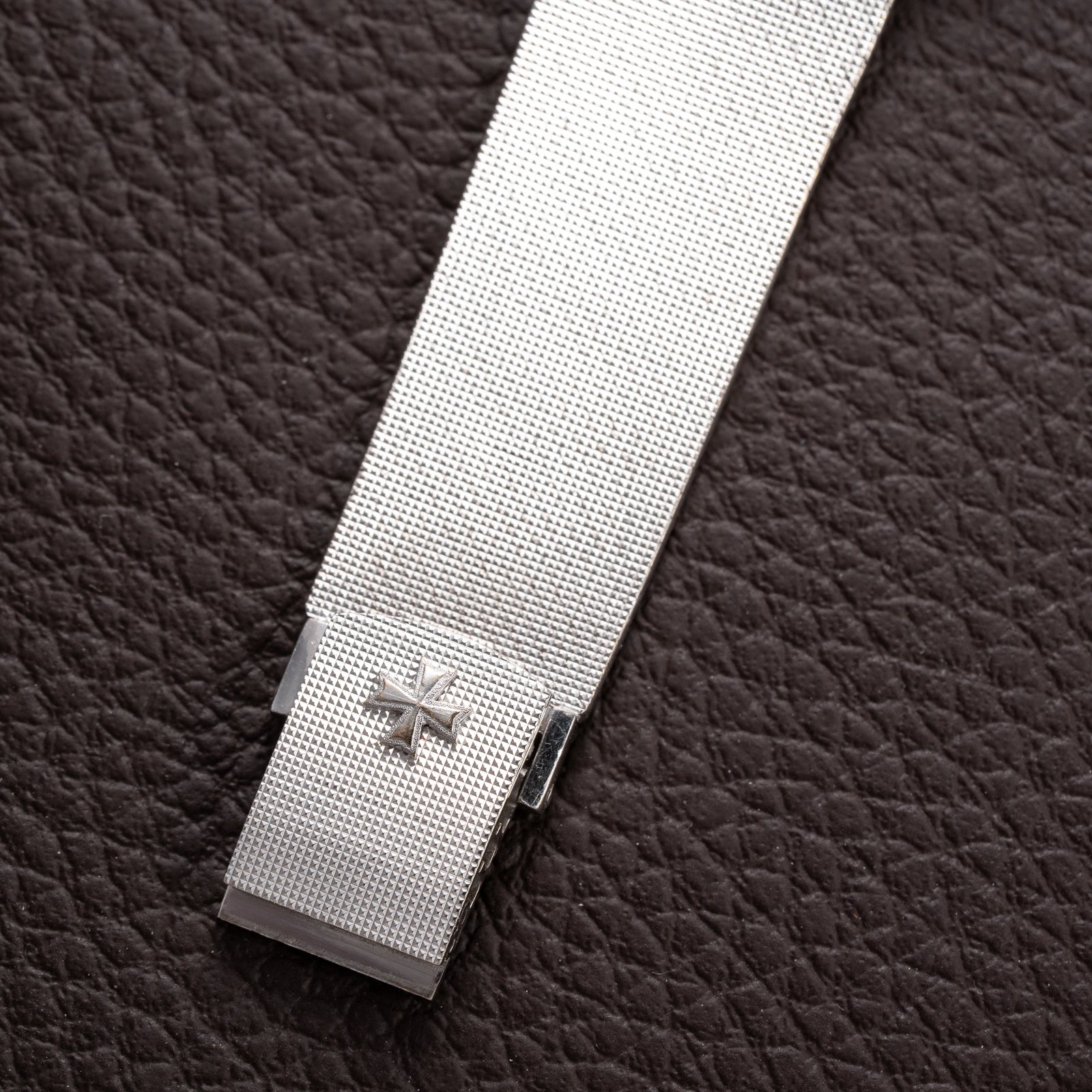 Vacheron Constantin Automatic Blue Ultra-Thin 18K White Gold Clous de Paris Hobnail with Papers Ref. 7416 from 1973