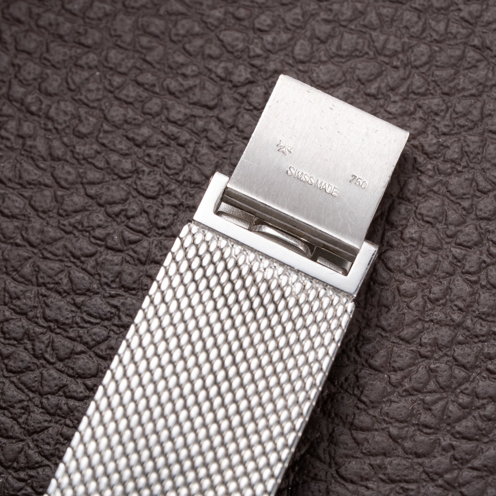 Vacheron Constantin Automatic Blue Ultra-Thin 18K White Gold Clous de Paris Hobnail with Papers Ref. 7416 from 1973