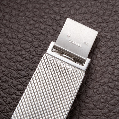 Vacheron Constantin Automatic Blue Ultra-Thin 18K White Gold Clous de Paris Hobnail with Papers Ref. 7416 from 1973