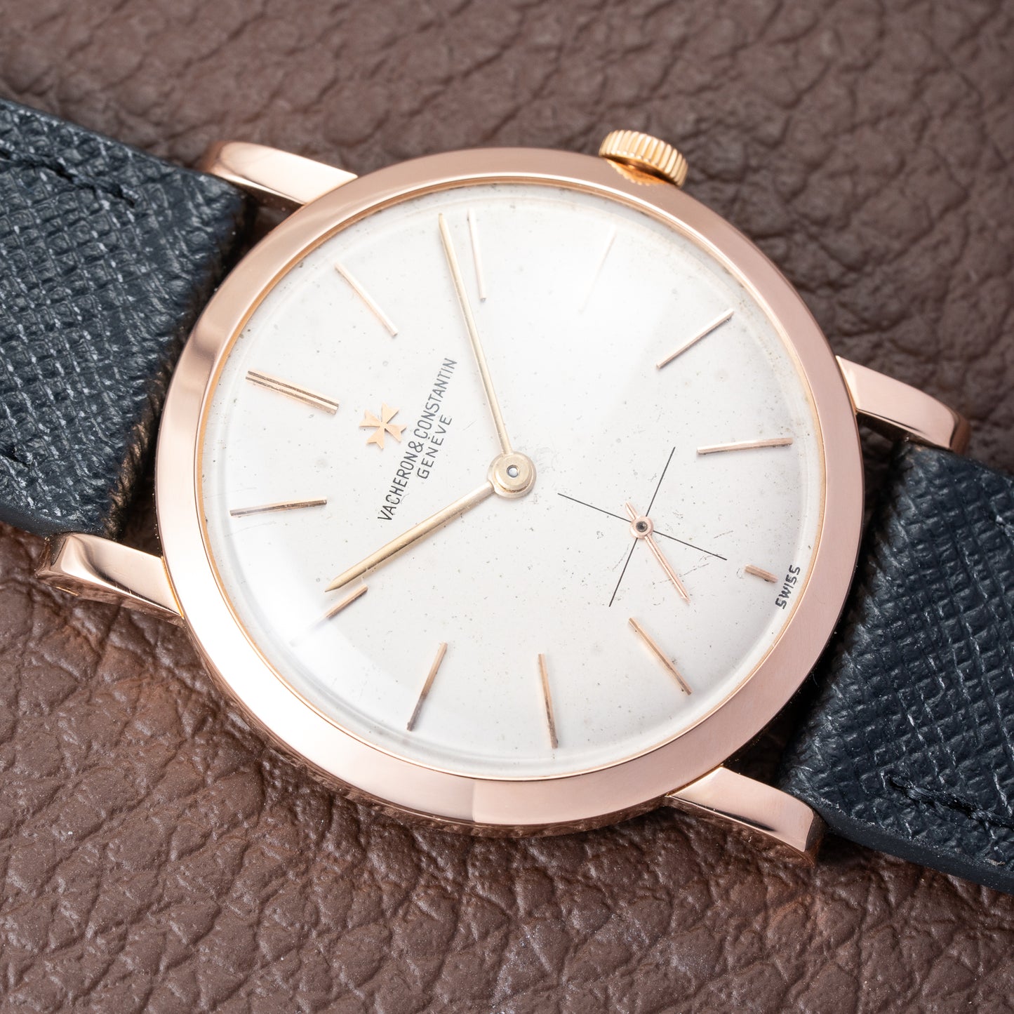 Vacheron Constantin Patrimony 18k Rosé Pink Gold Calibre 1001 Ref. 4667 from 1950s