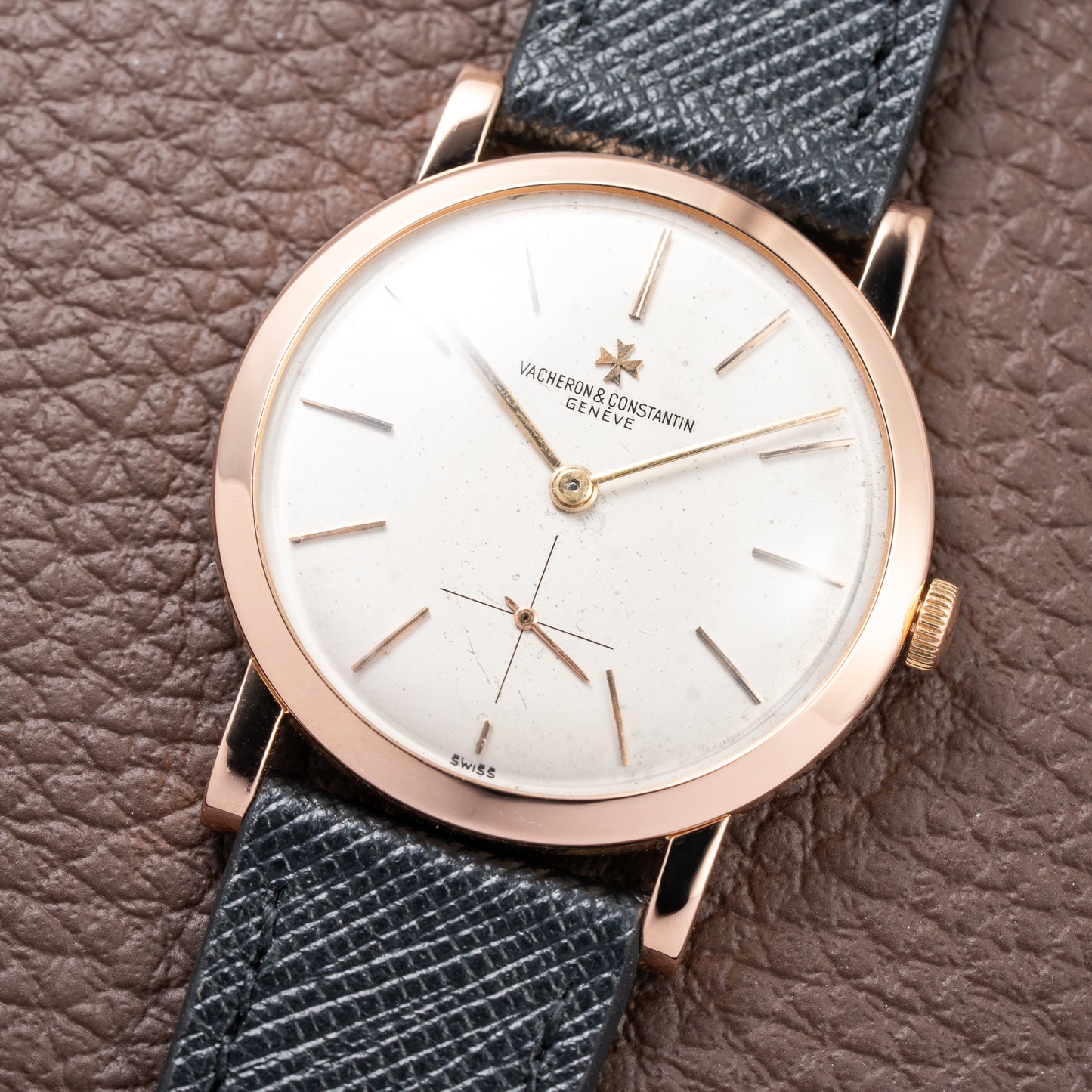 Vacheron Constantin Patrimony 18k Rosé Pink Gold Calibre 1001 Ref. 4667 from 1950s