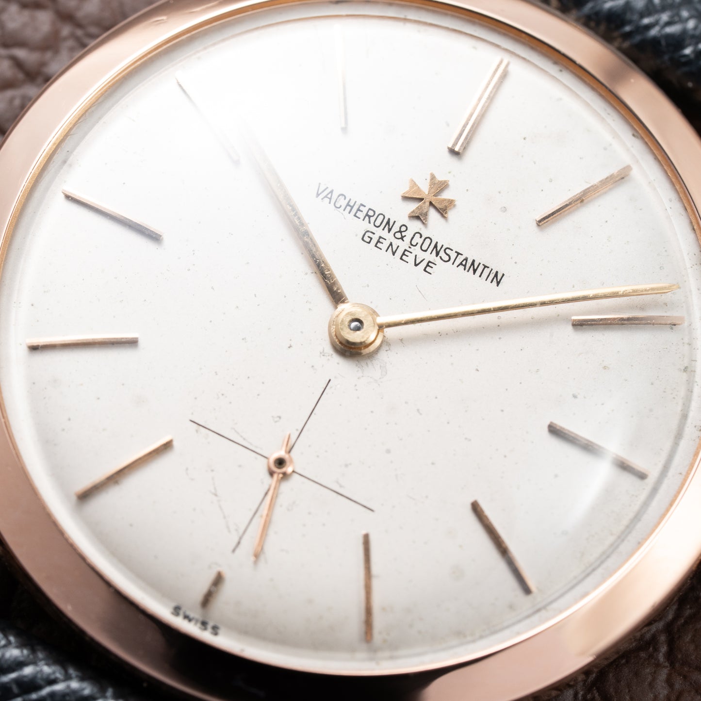 Vacheron Constantin Patrimony 18k Rosé Pink Gold Calibre 1001 Ref. 4667 from 1950s