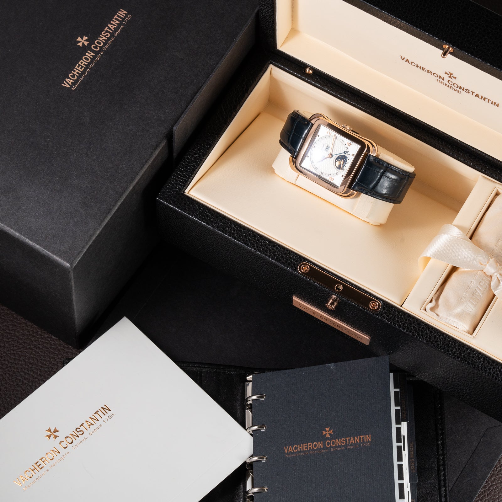 Vacheron Constantin Toledo 1952 Historiques Triple Calendar Moonphase 18K Rosé Gold Ref. 47300/000R from 2009