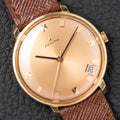 Zenith Dress Watch Ultra-Thin “Pink on Pink” 18K Rosé Gold with Spider Lugs from 1950s