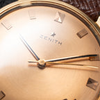 Zenith Dress Watch Ultra-Thin “Pink on Pink” 18K Rosé Gold with Spider Lugs from 1950s