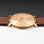 Zenith Dress Watch Ultra-Thin “Pink on Pink” 18K Rosé Gold with Spider Lugs from 1950s
