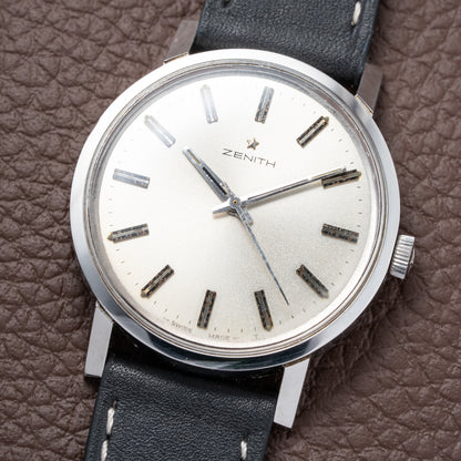 Zenith Dress Watch Stainless Steel Manual Wind Calibre 2542 Circa 1960s