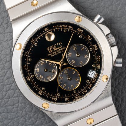 Zenith El Primero Chronograph Pacific Black Gilt Dial Ref. 59.0010.400